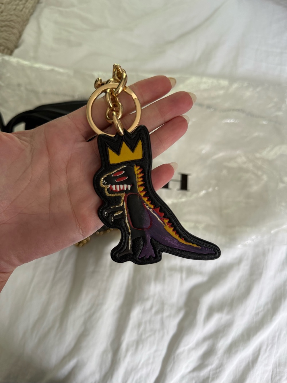 Coach Jean-Michel Basquiat Leather Bag - Picture 6 of 8